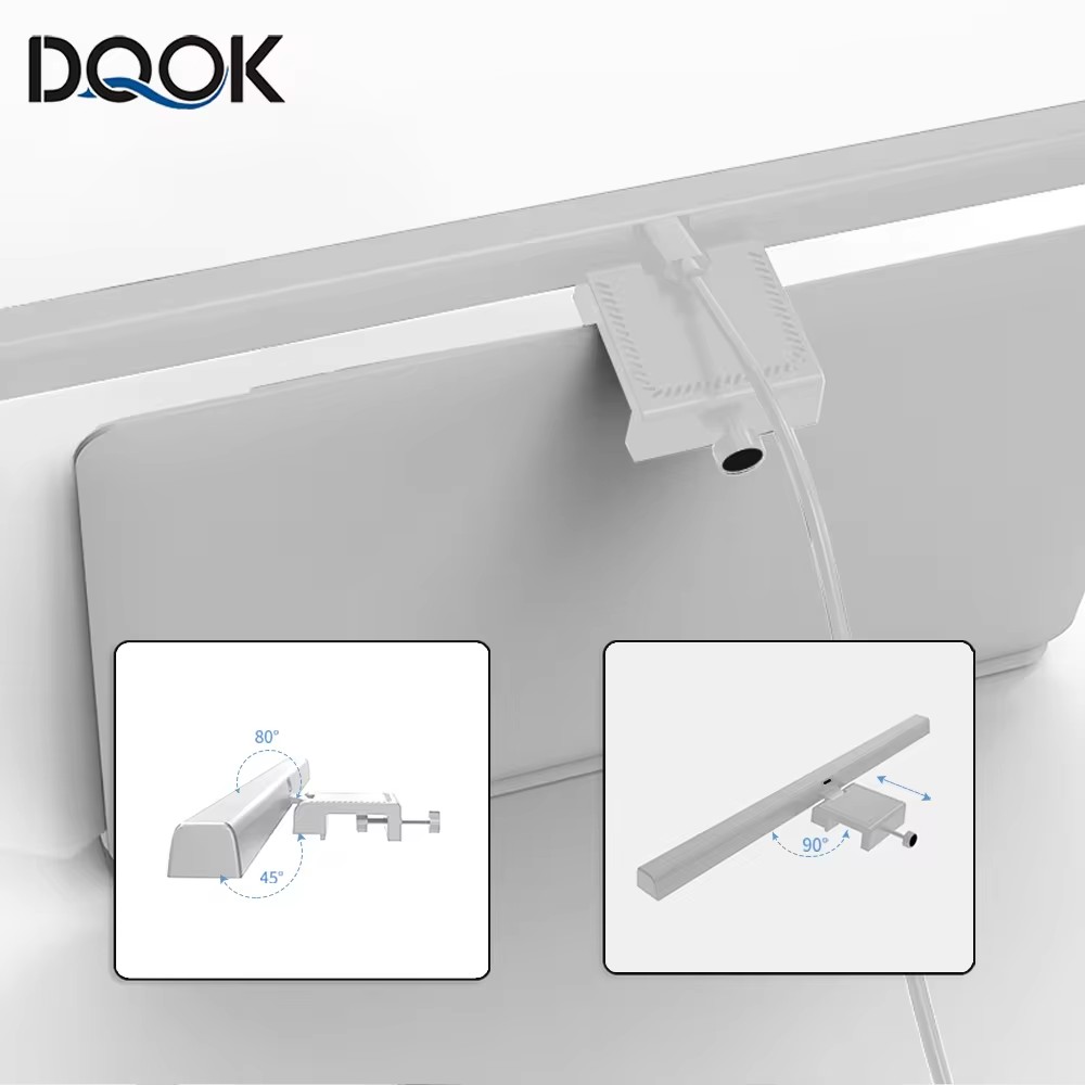 Desk Setup With Laptop - Ekran LED çubuk masa lambası PC