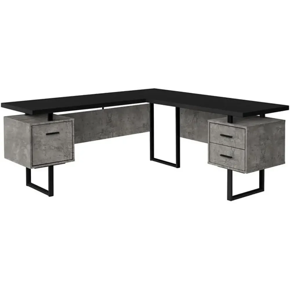 Desk Setup For Office - Ev Ofisi için Depolama Alanlı L