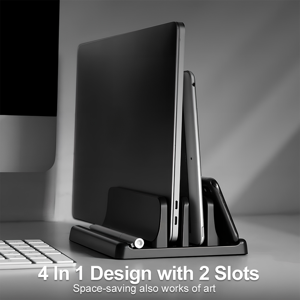 Vertical Laptop Stand - 4'ü 1 Arada Dizüstü Bilgisayar Standı