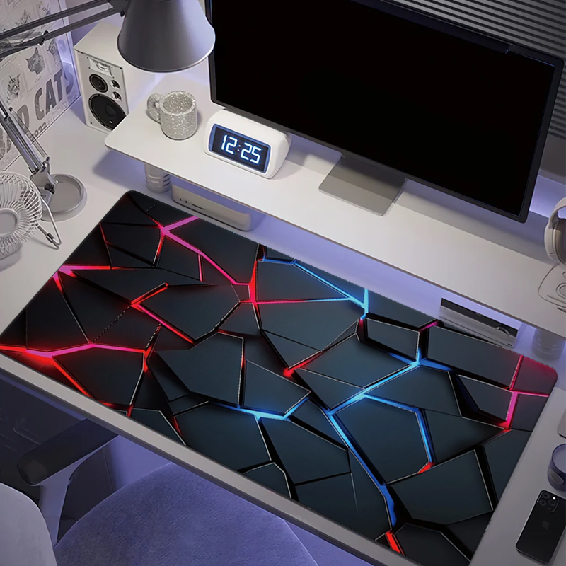 Desk Setup Red - Büyük Oyun Mouse Pad'i 90x40 Kırmızı