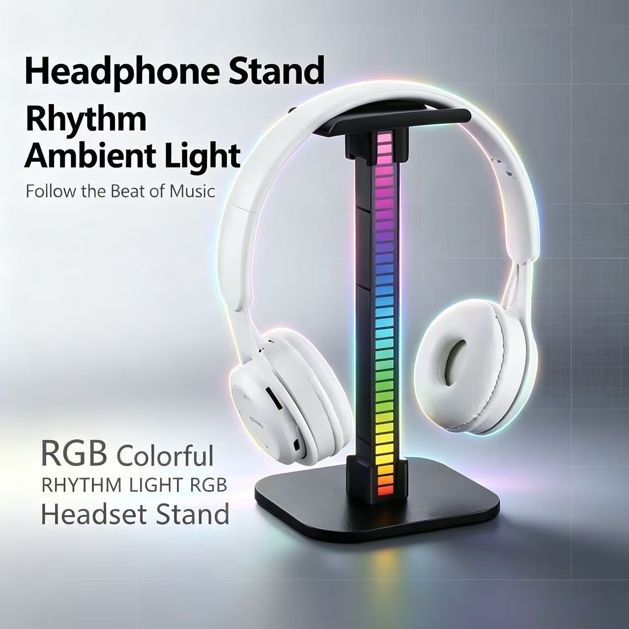 Desk Setup Lighting - USB Oyun Kulaklığı Standı RGB Ritm