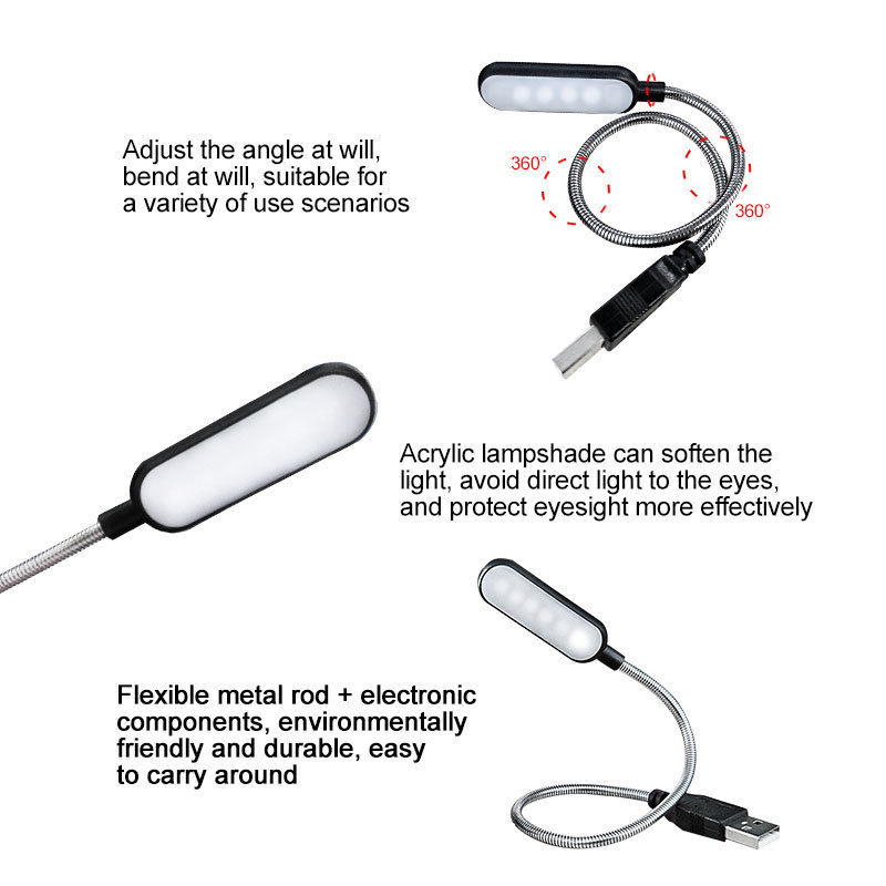 Mini 4 LED Kitap Lambası Taşın - Desk Setup With Laptop incelemesi ve fiyatı
