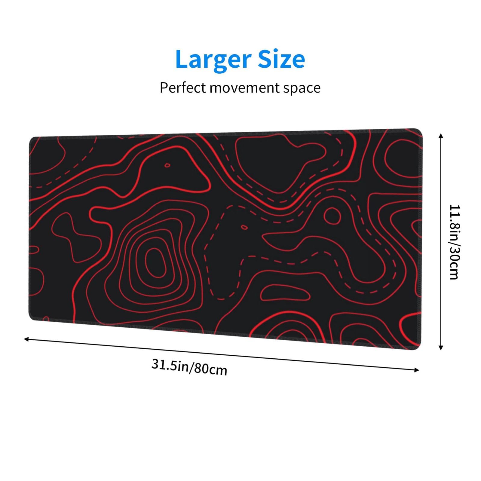 Kırmızı Siyah Topografik Oyun  - Desk Setup Red incelemesi ve fiyatı