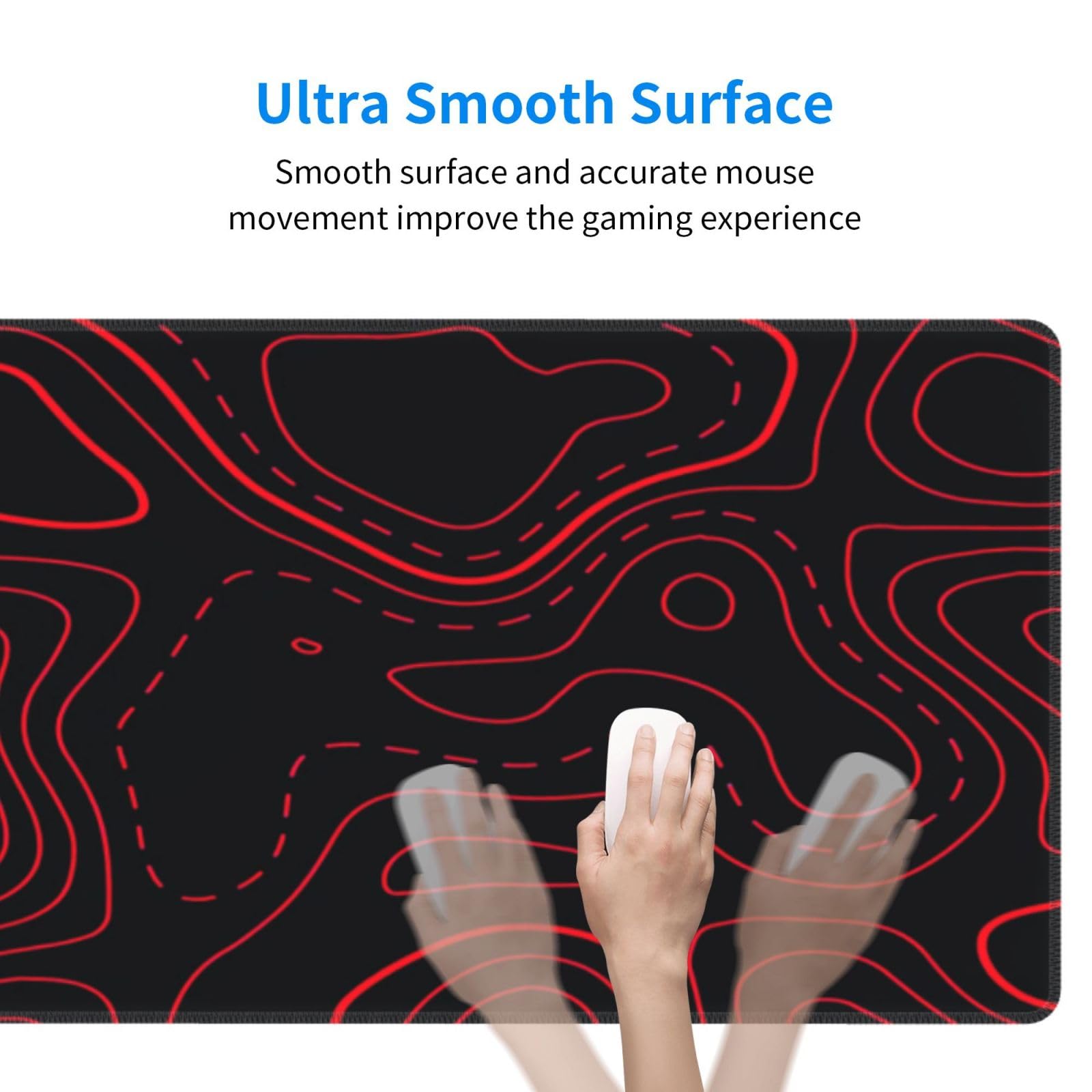 Kırmızı Siyah Topografik Oyun  - Desk Setup Red incelemesi ve fiyatı