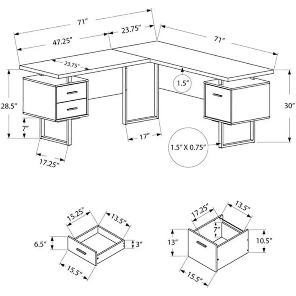 Ev Ofisi için Depolama Alanlı  - Desk Setup For Office incelemesi ve fiyatı