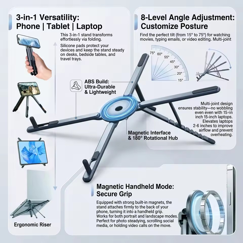 Taşınabilir Manyetik Telefon T - Desk Setup Equipment incelemesi ve fiyatı
