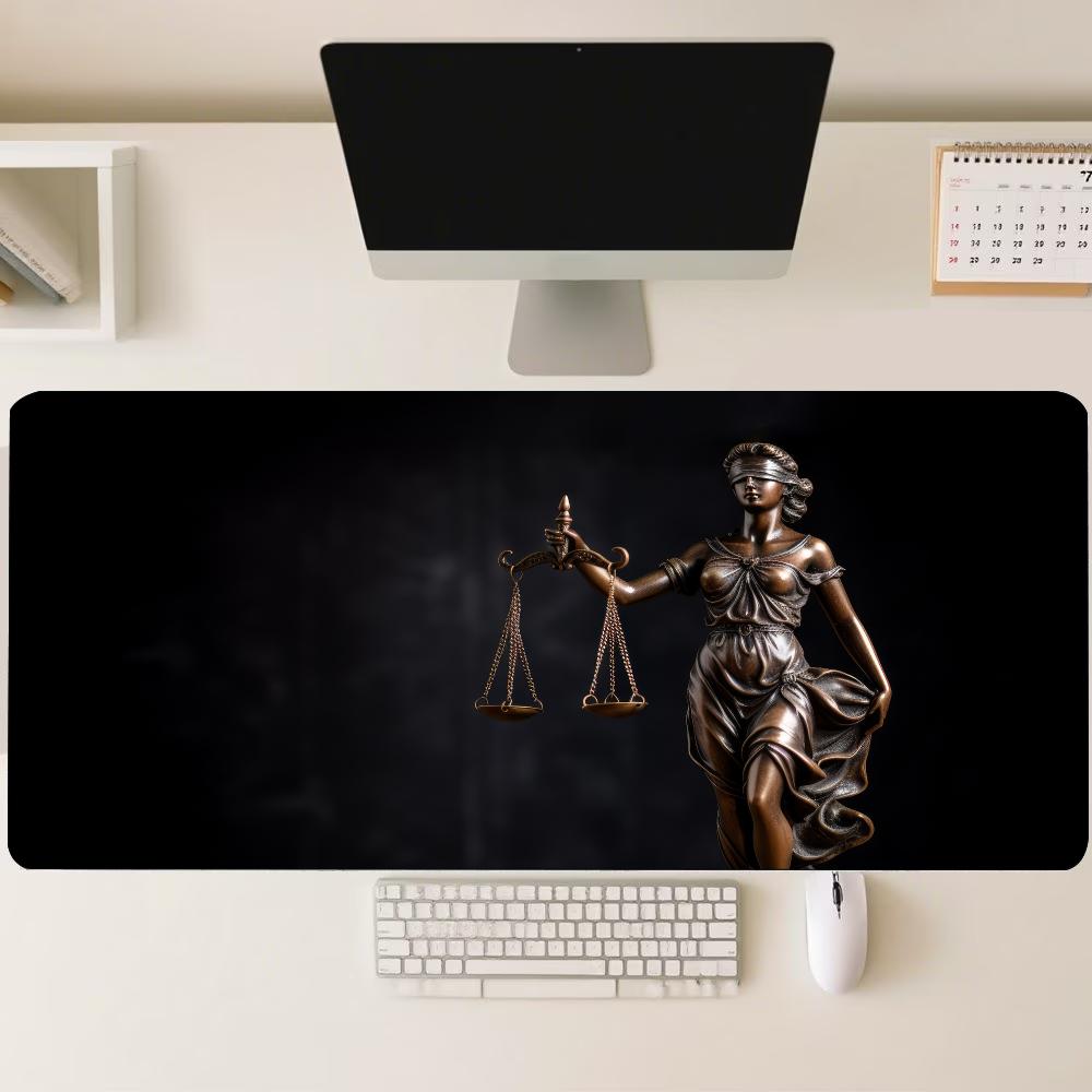 Kadın Adalet Heykeli Temalı Bü - Desk Setup For Office incelemesi ve fiyatı
