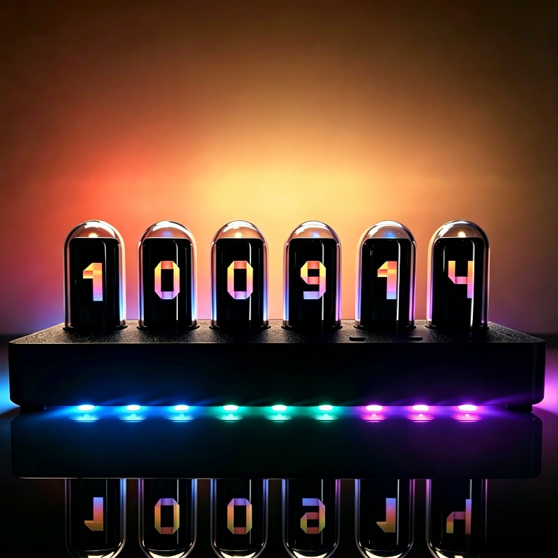 IPS Simülasyonlu Nixie Tüp Saa - Desk Setup Youtube incelemesi ve fiyatı