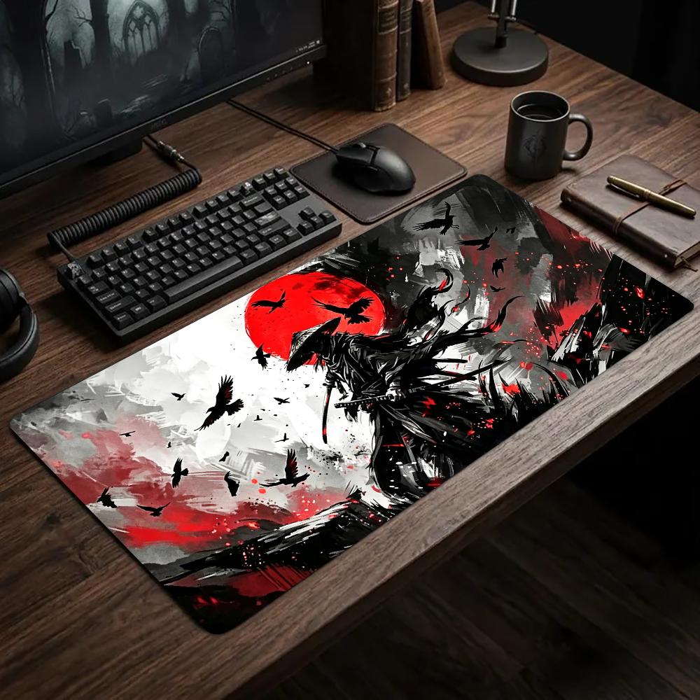 Samurai Kırmızı Ay Karga Desen - Desk Setup Red incelemesi ve fiyatı