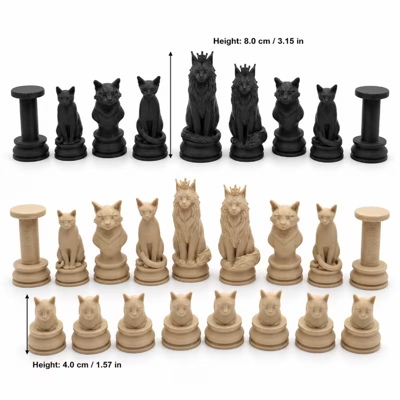 16/32 Parça Modern Satranç Taş - Desk Setup Game incelemesi ve fiyatı