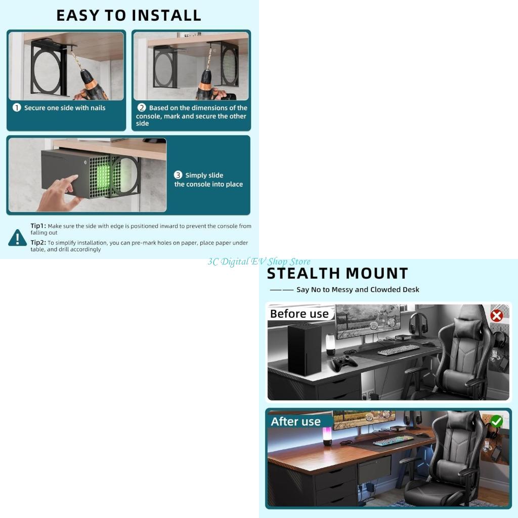 E74D Verimli Altı Stand Organi - Gaming Desk Setup Xbox incelemesi ve fiyatı