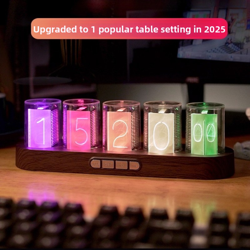 LED Nixie Tüp Saat RGB Oyun Bi - Desk Setup Youtube incelemesi ve fiyatı