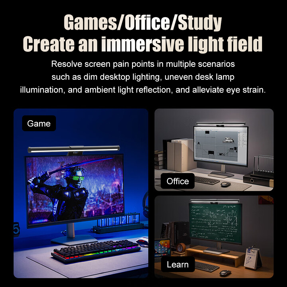 Monitör Işık Çubuğu LED Ekran  - Desk Setup Pegboard incelemesi ve fiyatı