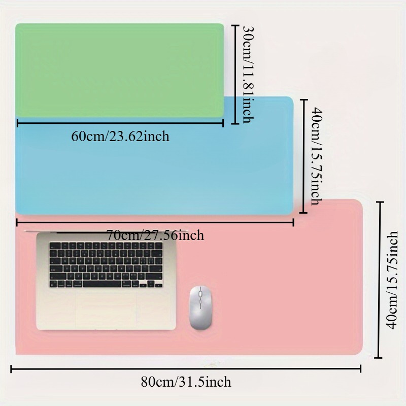 1 adet PU deri mouse pad, ofis - Desk Pad Leather Large incelemesi ve fiyatı