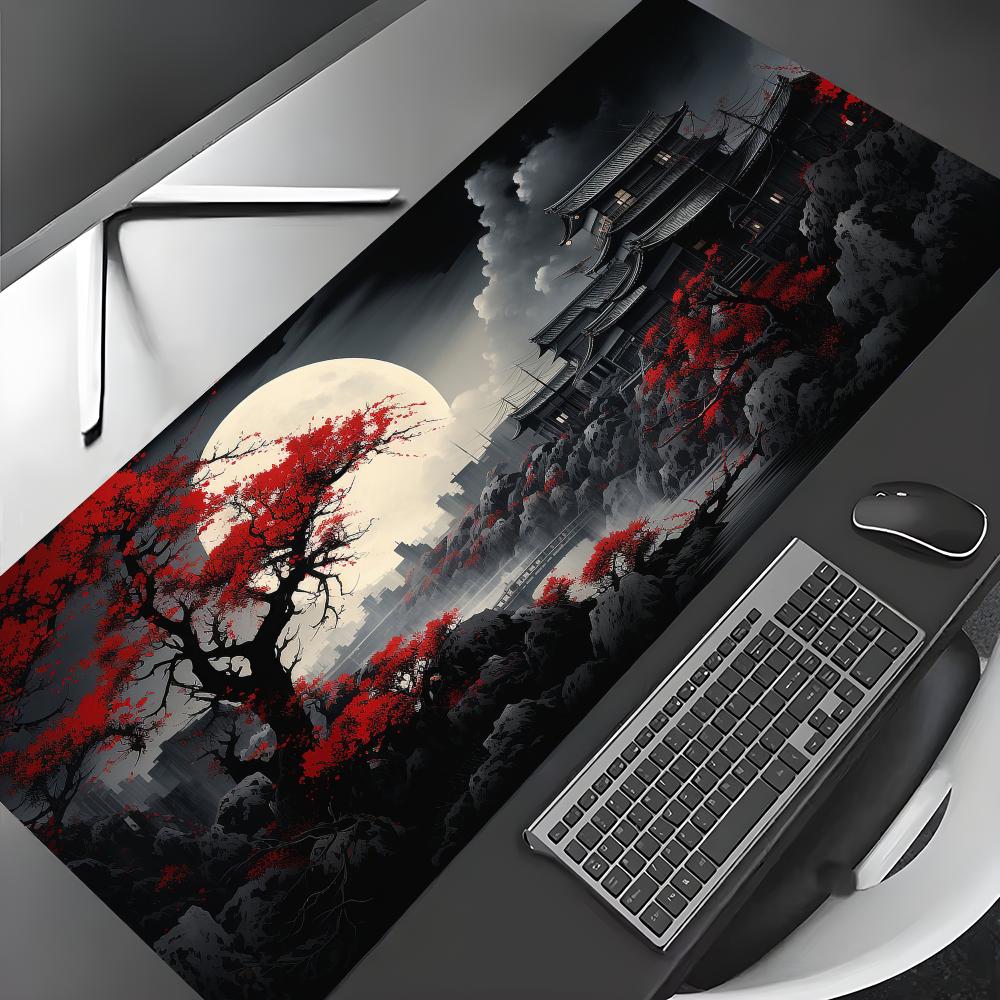 Kırmızı ve Siyah Sanat Manzara - Desk Setup Red incelemesi ve fiyatı