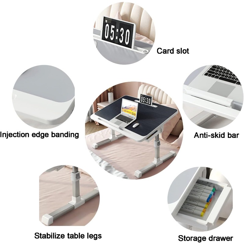 Laptop Bed Tray Table Adjustab - Desk Setup With Laptop incelemesi ve fiyatı
