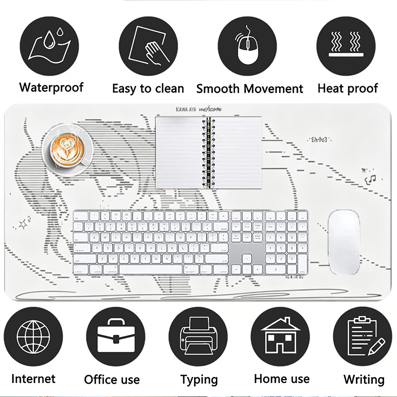 1 adet deri Mouse Pad Anime me - Desk Setup Carpet incelemesi ve fiyatı